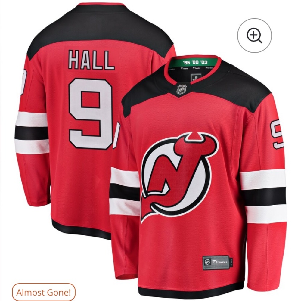 NWT!! New Jersey Devil’s Taylor Hall Jersey from Fanatics